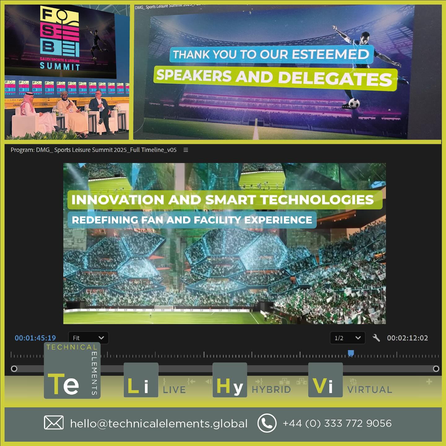 As always it was fantastic to once again support the @dmgeventsglobal team in the Middle East, producing the show opening video for their FSB Sports Show Riyadh which was held last month #ledcontent #openingVT #conferenceav #saudiarabia #fsbsummit