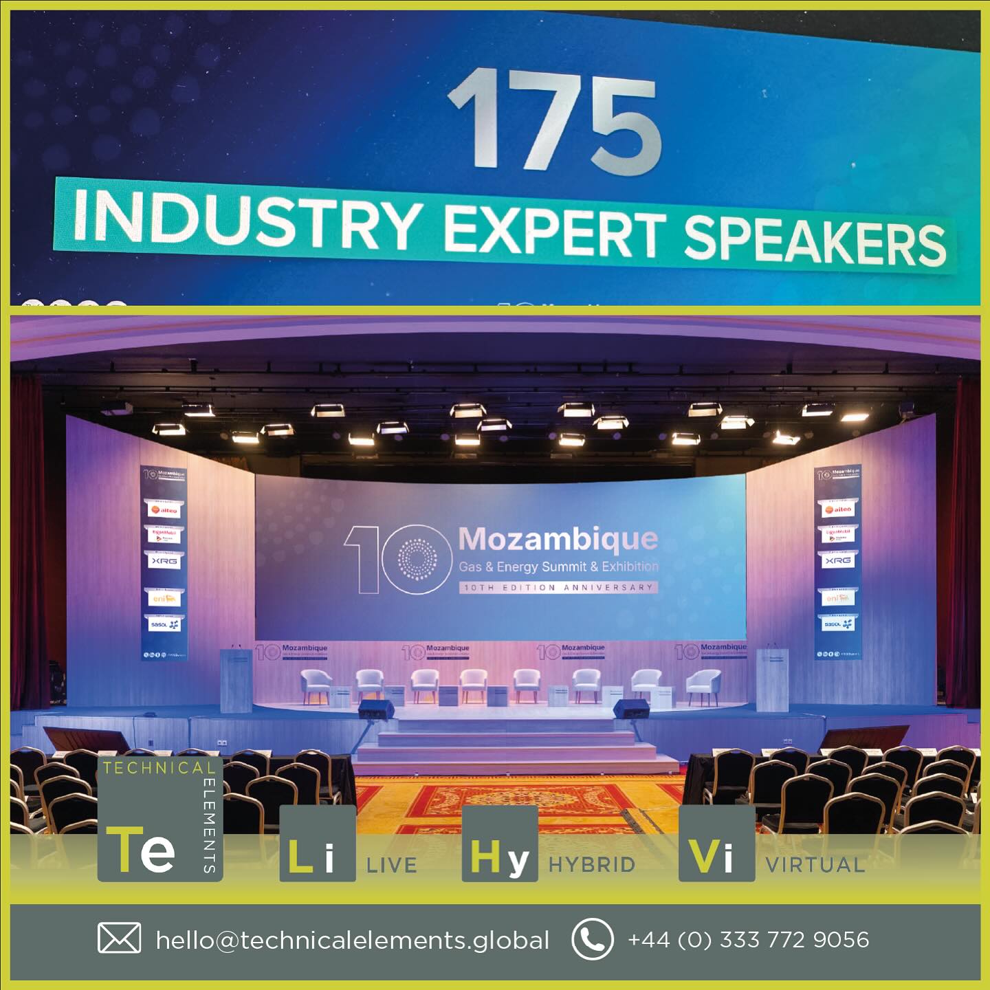 As always our team were delighted to support @dmgeventsglobal producing animated screen content for their recent Mozambique Gas & Energy Summit held last week in Maputo. We provided animated logos, sponsor sequences, promotional content, walk in videos, session backgrounds and name slates for use throughout the show #screencontent #conference #videoproduction #eventprofs #mozambique #maputo