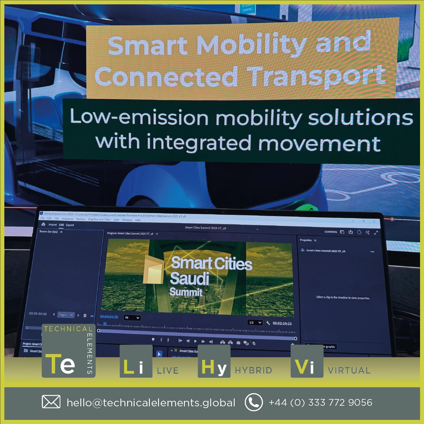 The team were pleased to support the @dmgeventsglobal Middle East office as we provided opening videos and content for the recent Smart Cities Saudi Expo and Global Infrastructure Expo held last week in Riyadh #screencontent #videoproduction #eventprofs #conferenceav